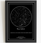 Mapa Estelar Preto - Arte Digital