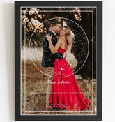 Mapa Estelar com Foto - Arte Digital