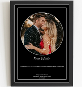 Mapa Estelar Foto no Globo - Arte Digital