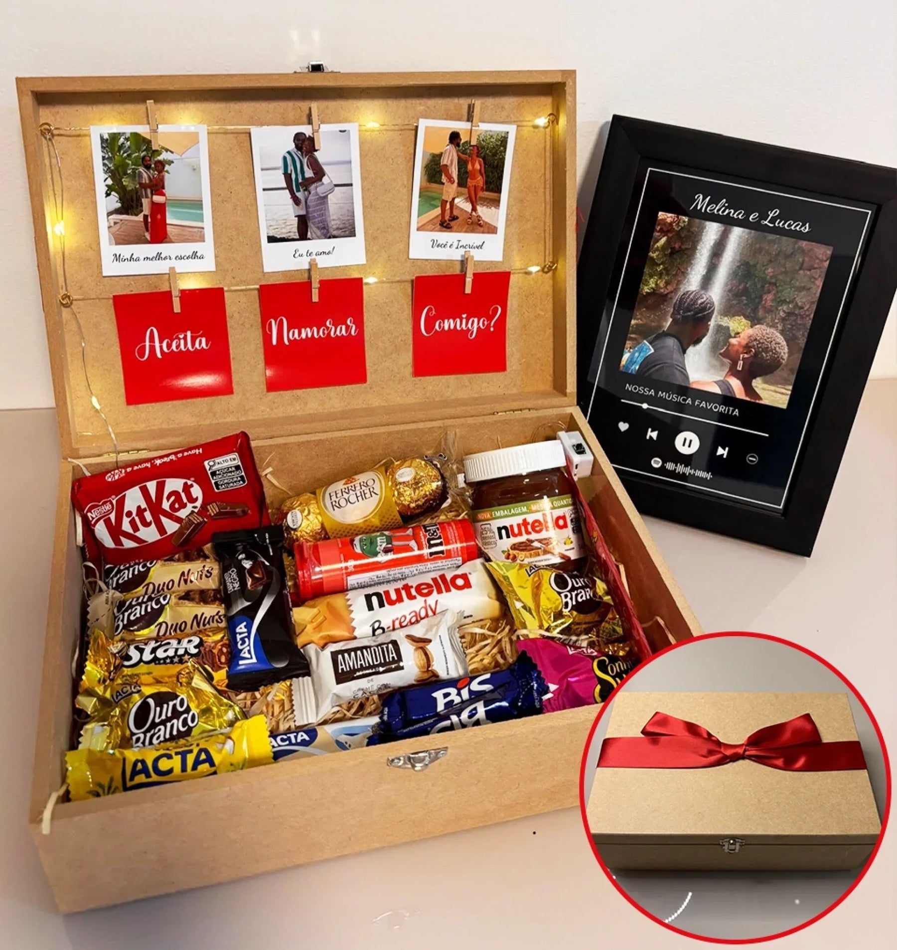 Cesta Premium (Pedido de Namoro) + Quadro Grátis