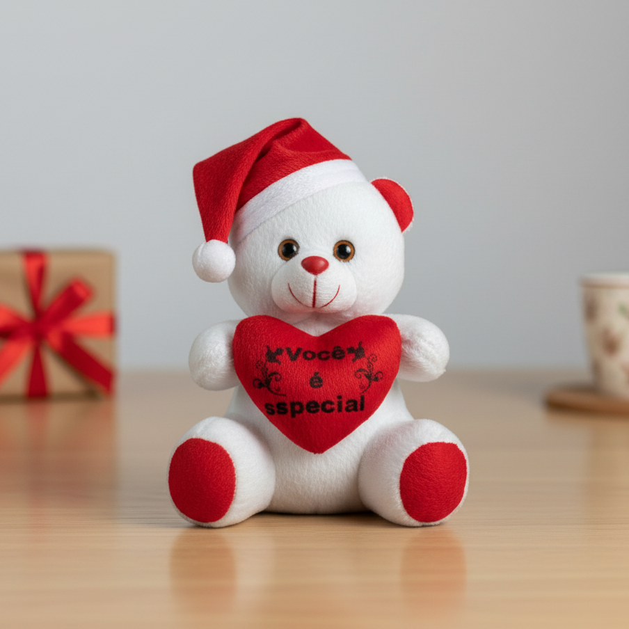 Urso de pelúcia Natalino